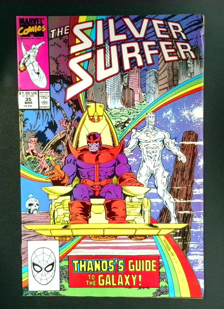 Silver Surfer #35 VF+ Drax the Destroyer Resurrected  Marvel 1990
