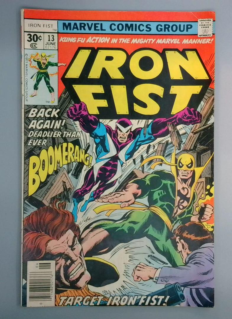 Iron Fist #13 VG+ Sabertooth Preview Marvel 1977