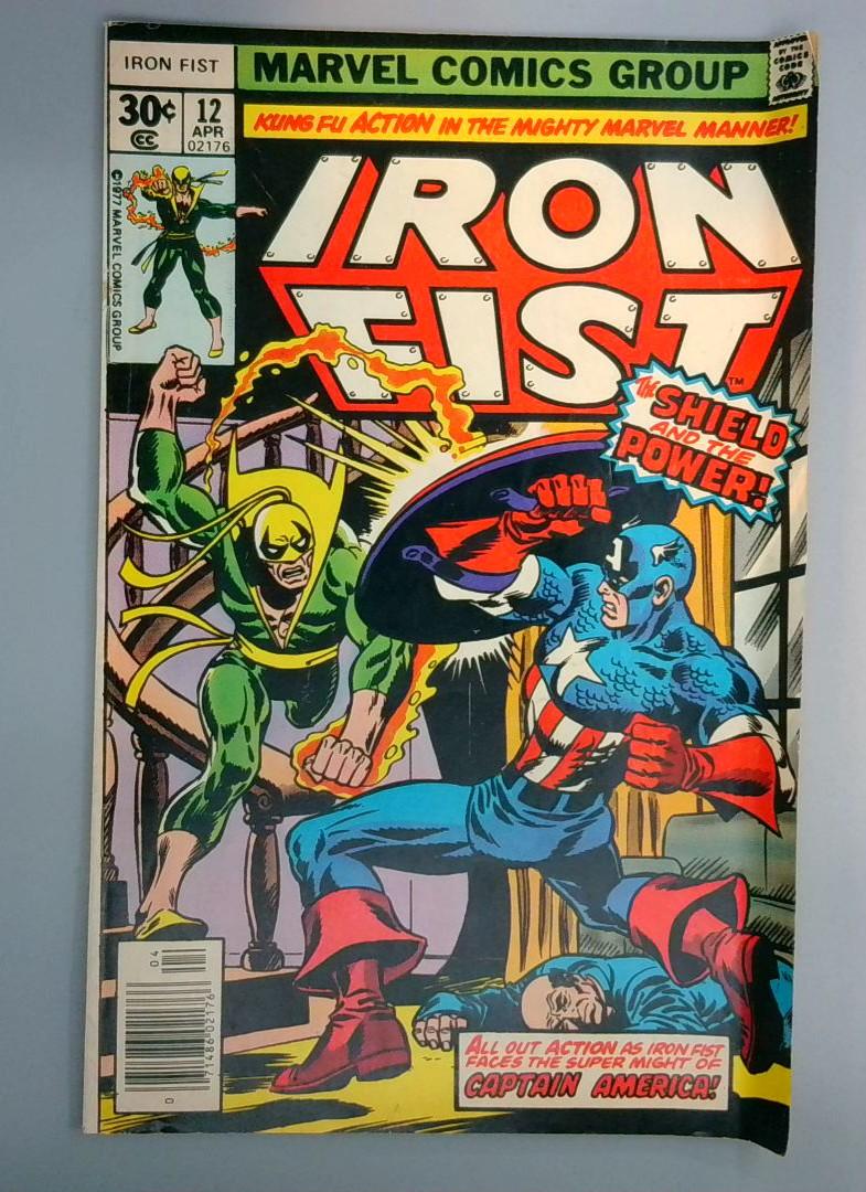 Iron Fist #12 VG+ Captain America Appearance & Cover Marvel 1977