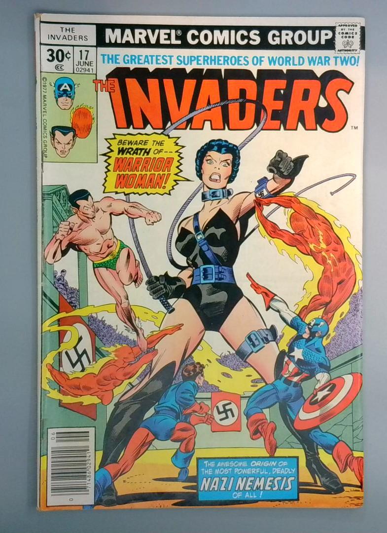 Invaders #17 1st Appearance of Warrior Woman Frieda Ratsel Marvel 1977