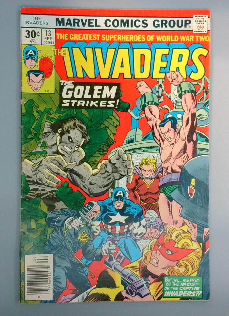 Invaders #13 1st Appearance of the Face Werner Eisen Marvel 1977