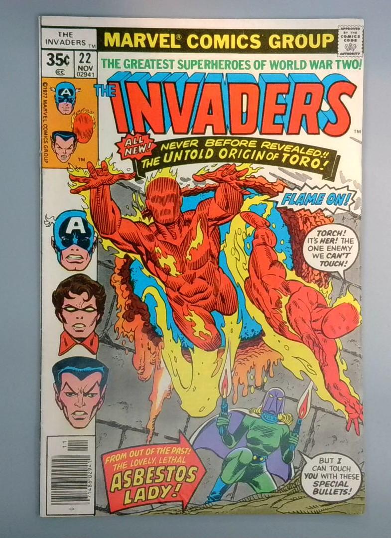 Invaders #22 Asbestos Lady Marvel 1978