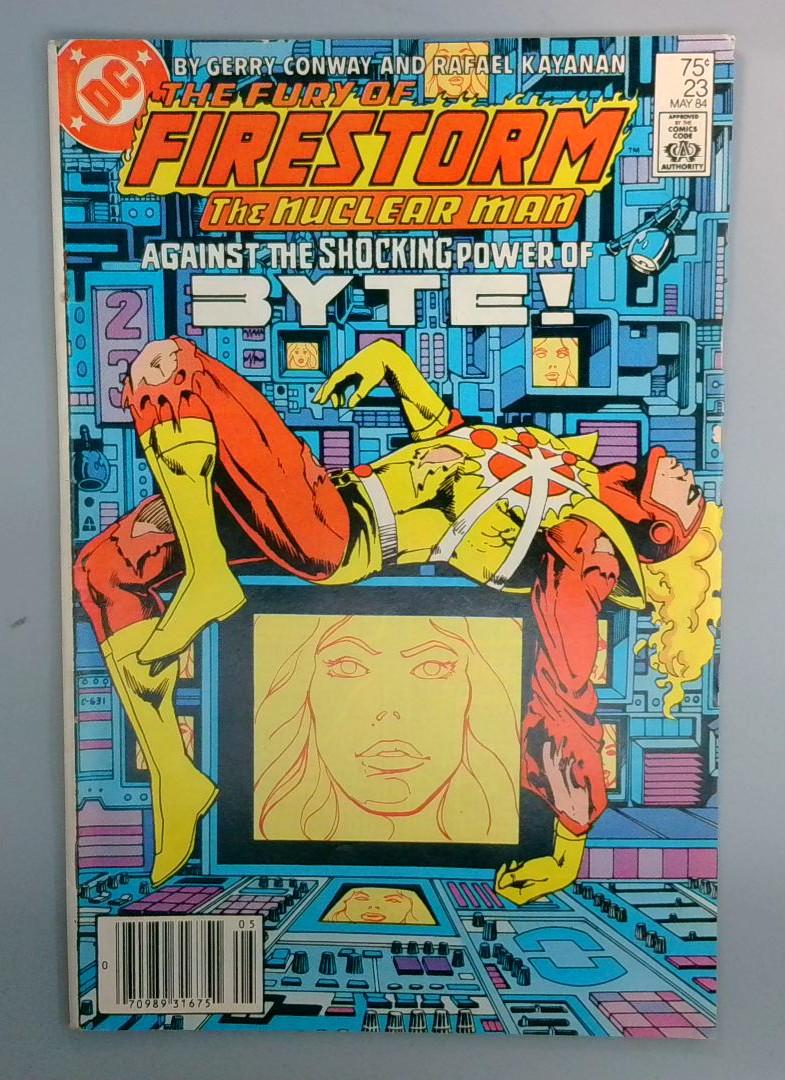 Fury of Firestorm #23 1st Appearance of Felicity Smoak Newsstand DC 1984