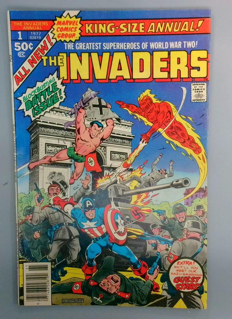 Invaders Annual #1 VG+ 1st Full Major Axis Appearance Marvel 1977