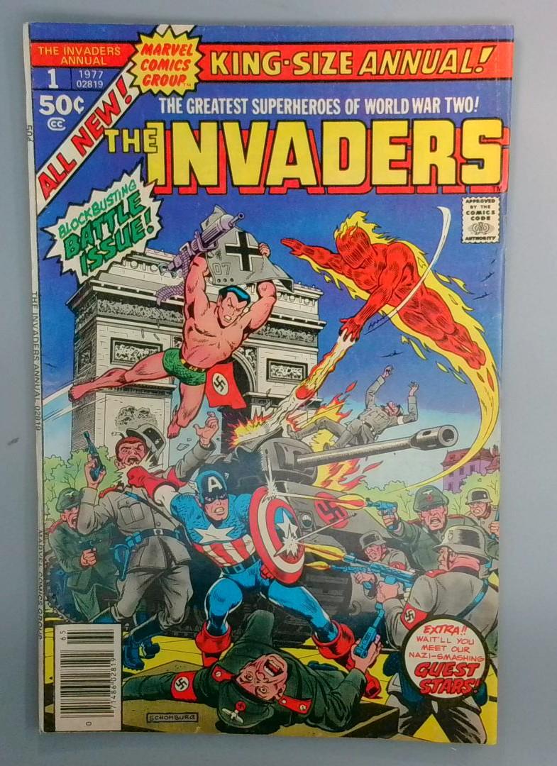 Invaders Annual #1 VG/FN 1st Full Major Axis Appearance Marvel 1977