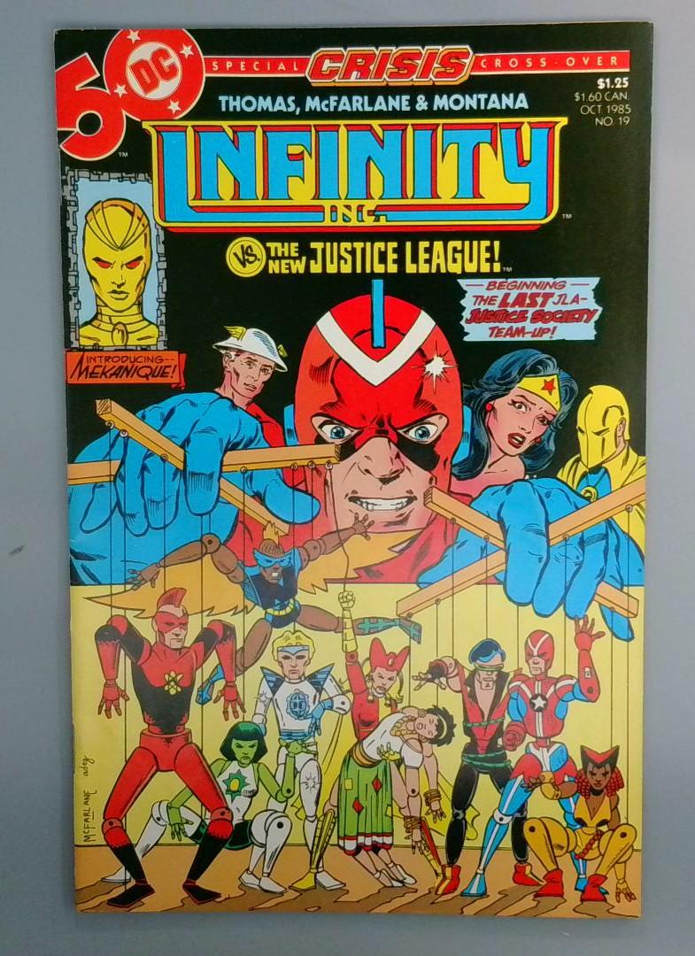 Infinity Inc. #19 VF McFarlane JSA DC 1985