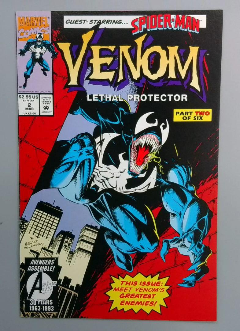 Venom: Lethal Protector #2 NM 1st Jury: Firearm Marvel 1993