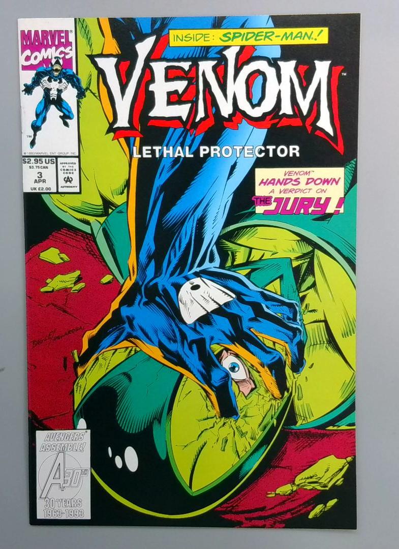 Venom: Lethal Protector #3 NM 1st Appearance of Roland Treece Marvel 1993