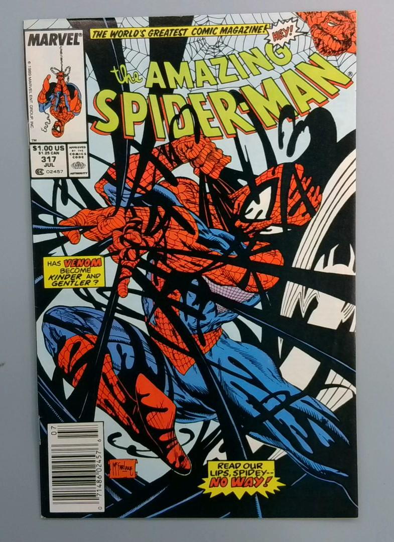Amazing Spider-Man #317 VF McFarlane Venom Newsstand n Marvel 1989