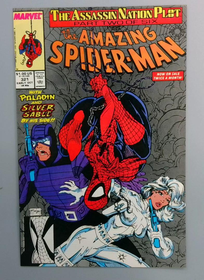 Amazing Spider-Man #321 VF Paladin Marvel 1989