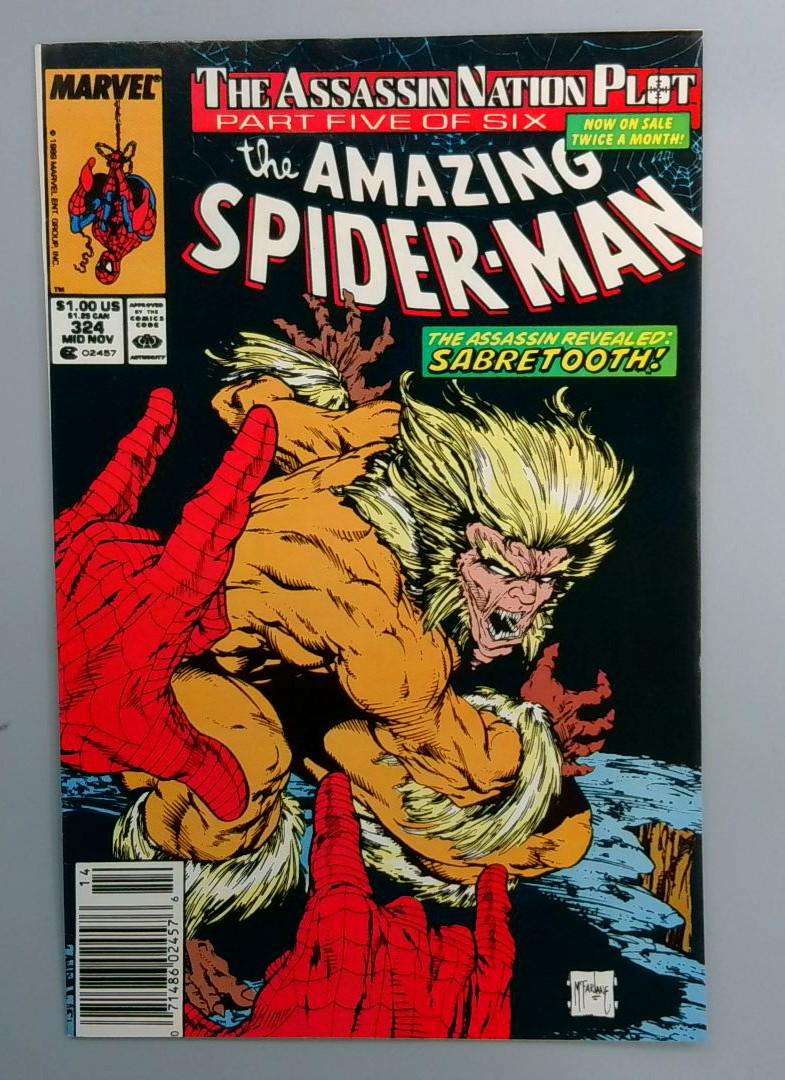 Amazing Spider-Man #324 VF Newsstand Marvel 1989