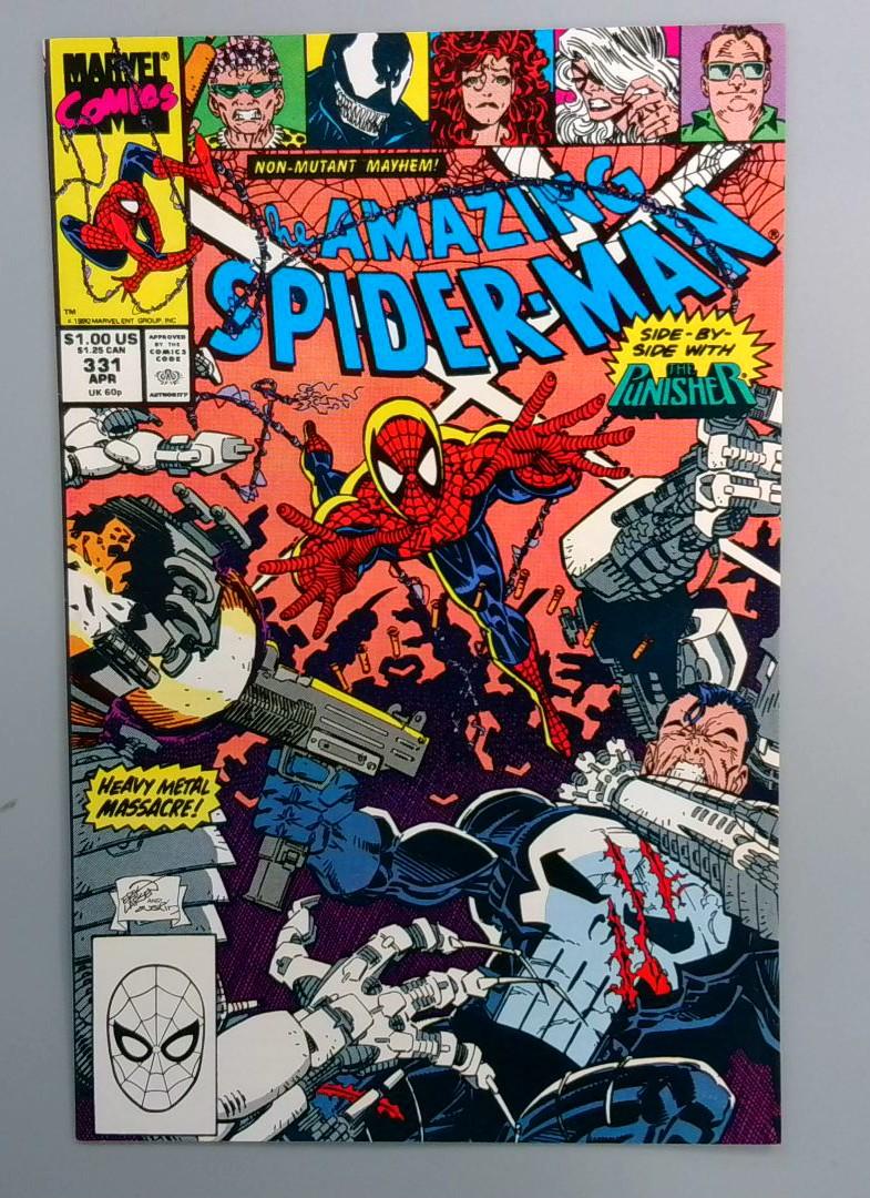 Amazing Spider-Man #331 Punisher, Venom Marvel 1990