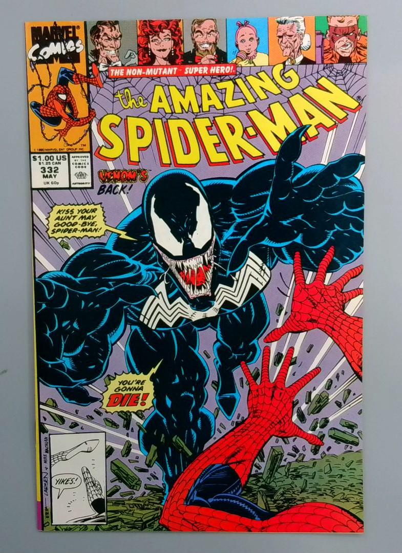 Amazing Spider-Man #332 VF Classic Erik Larsen Venom Cover Marvel 1990