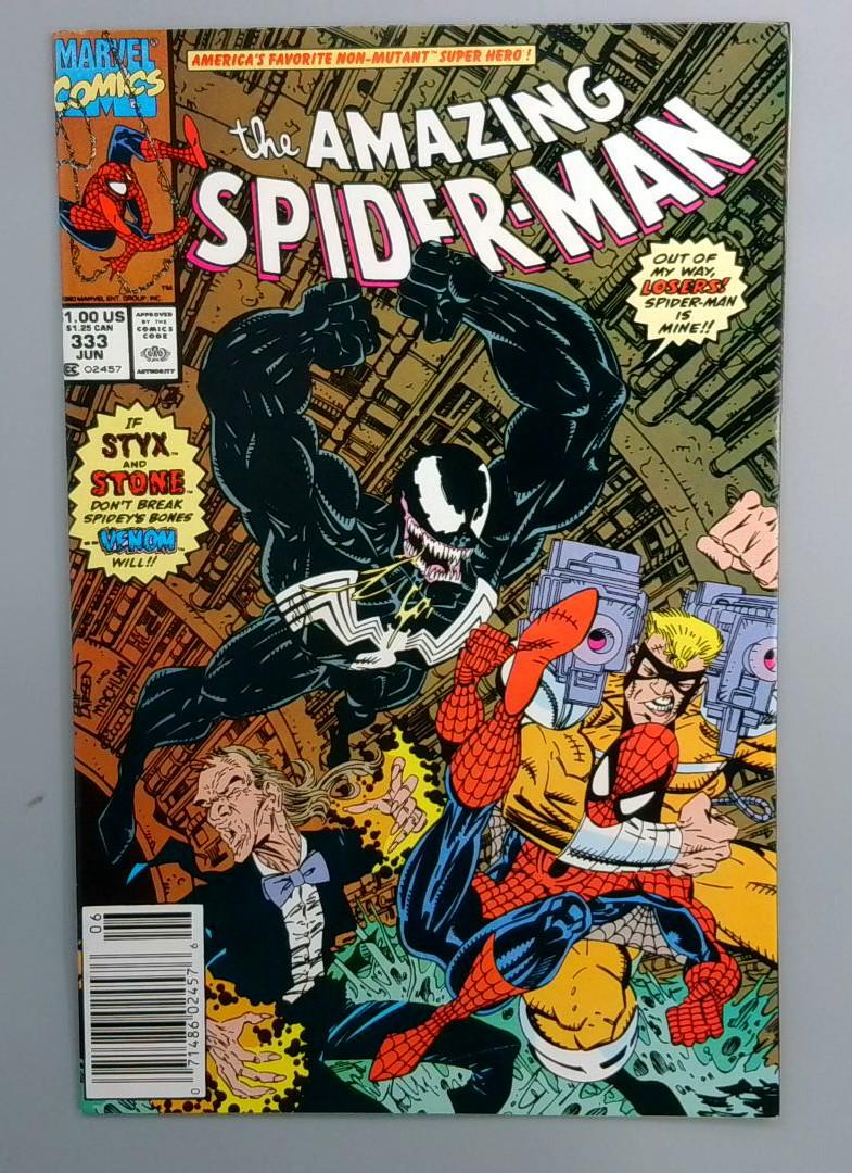 Amazing Spider-Man #333 NM- Venom Newsstand Edition Marvel 1990