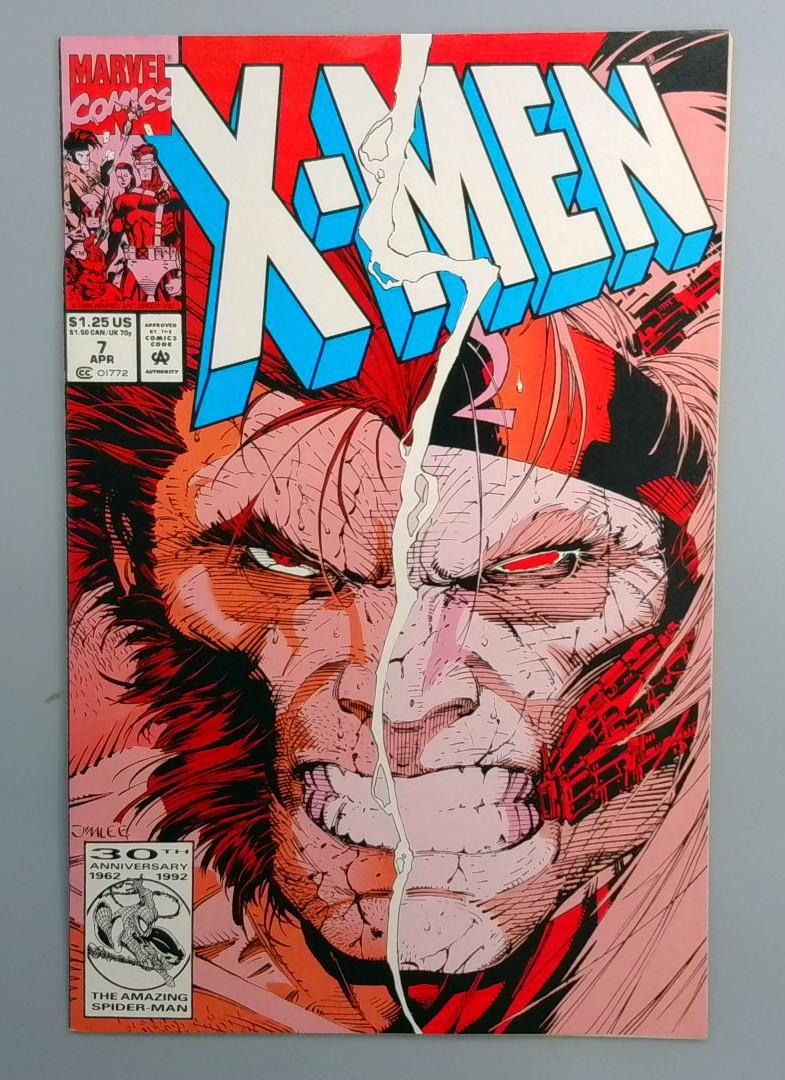 X-Men #7 VF Jim Lee Marvel 1992