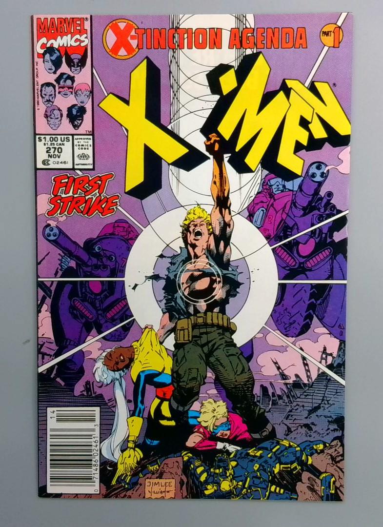 Uncanny X-Men #270 VF X-Tinction Agenda Part 1 Newsstand Marvel 1990