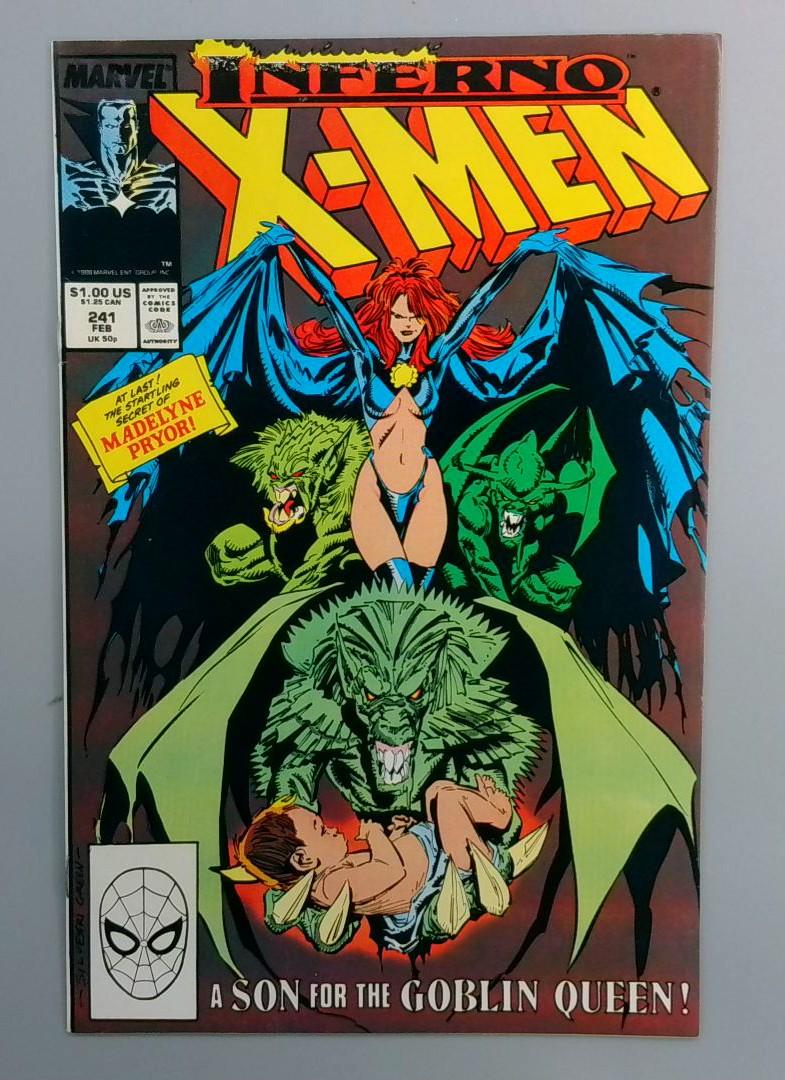 Uncanny X-Men #241 Direct Edition Marvel 1989