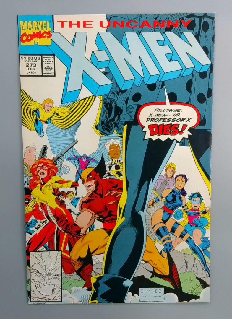 Uncanny X-Men #273 1st Meeting & Battle of Wolverine and Gambit Marvel 1991