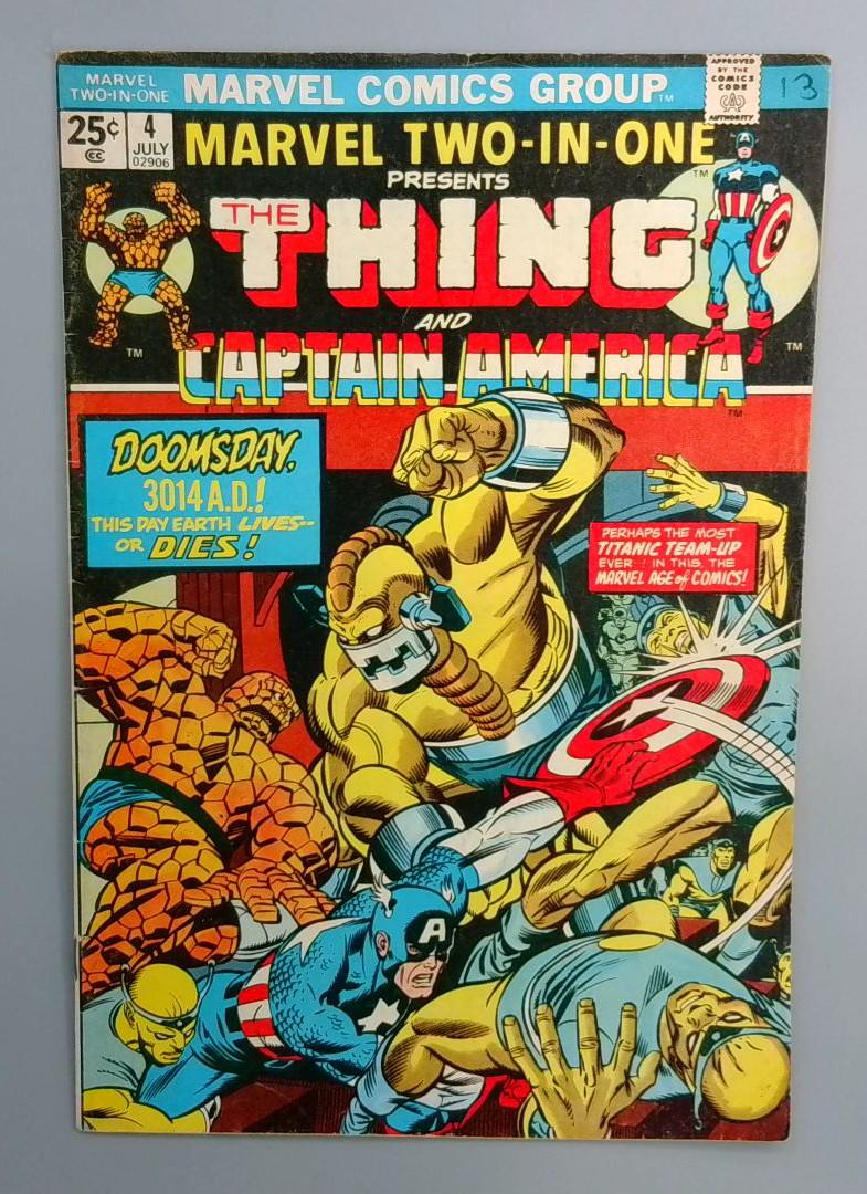 Marvel Two-In-One #4 No Marvel Value Stamp Marvel 1974