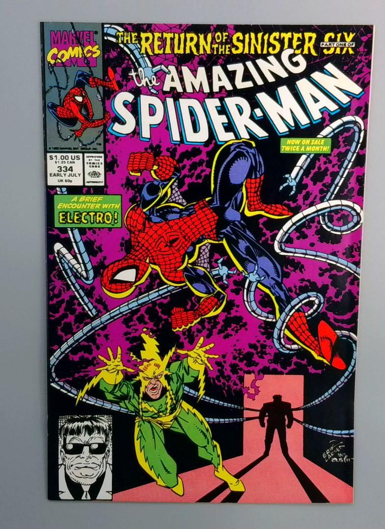 Amazing Spider-Man #334 NM 1st Appearance of Hal Mcgee Marvel 1990
