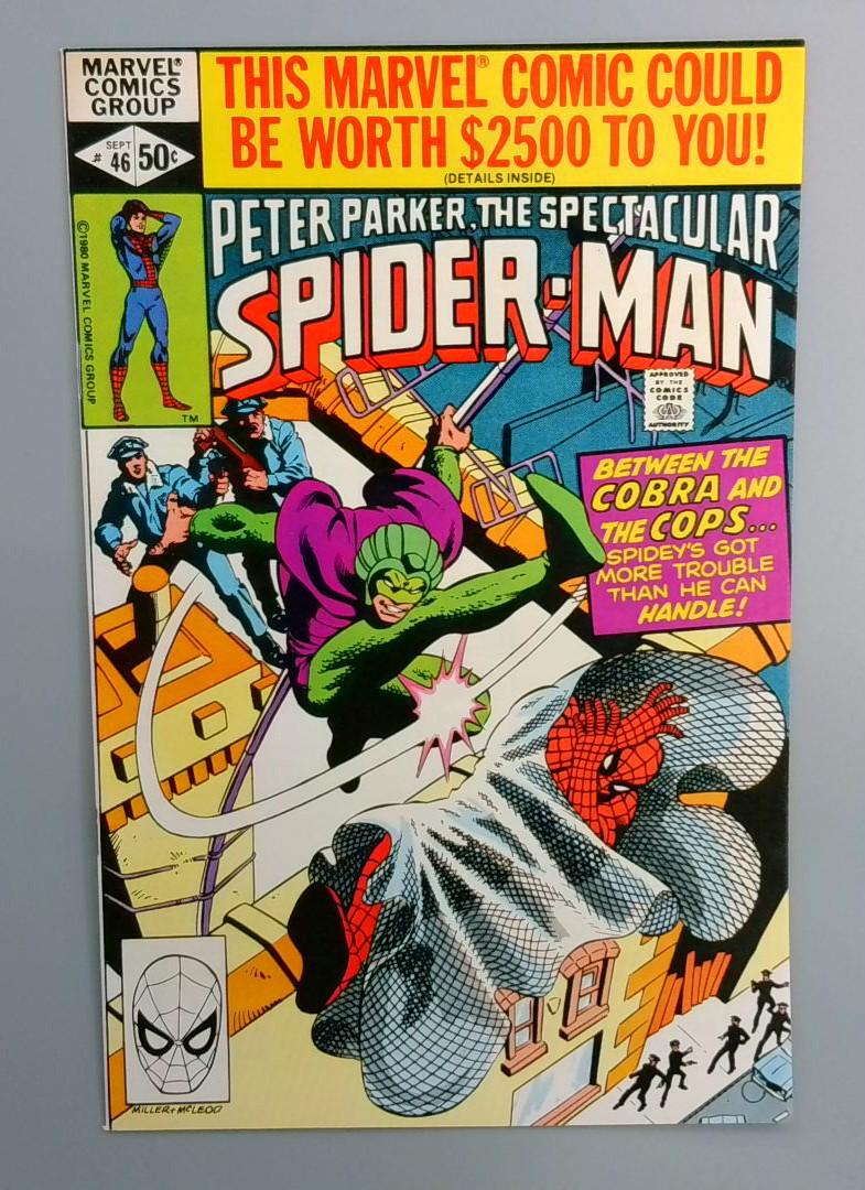 Spectacular Spider-Man #46 NM Cobra Marvel 1980
