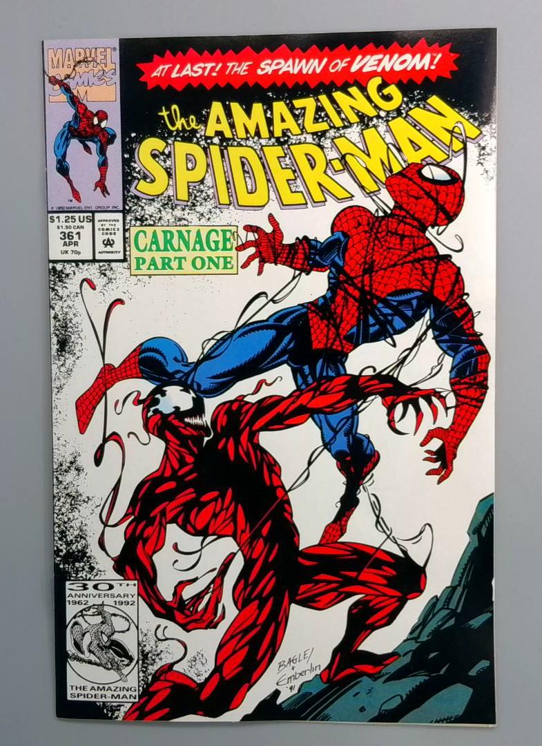 Amazing Spider-Man #361 NM 1st Full Appearance of Carnage Marvel 1992