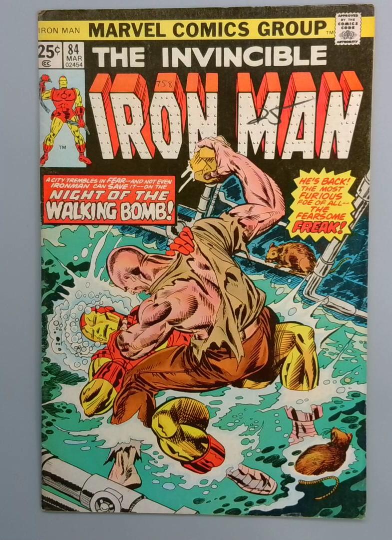 Iron Man #84 FN+ Happy Hogan Becomes the Freak Again Marvel 1976