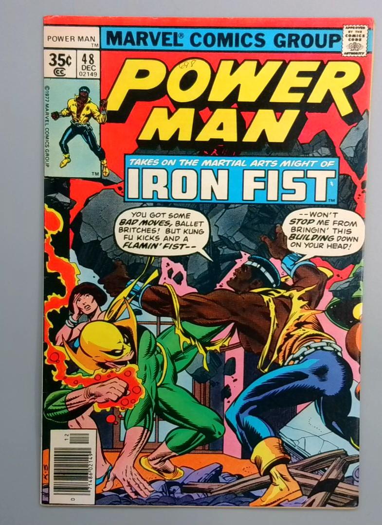 Power Man #48 VF First Meeting Between Iron Fist and Power Man Marvel 1977