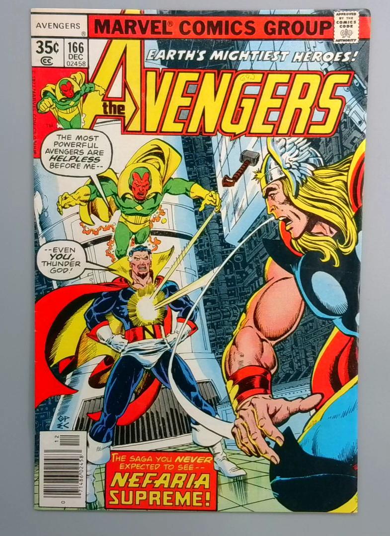 Avengers #166 12 Pence Variant Marvel 1977