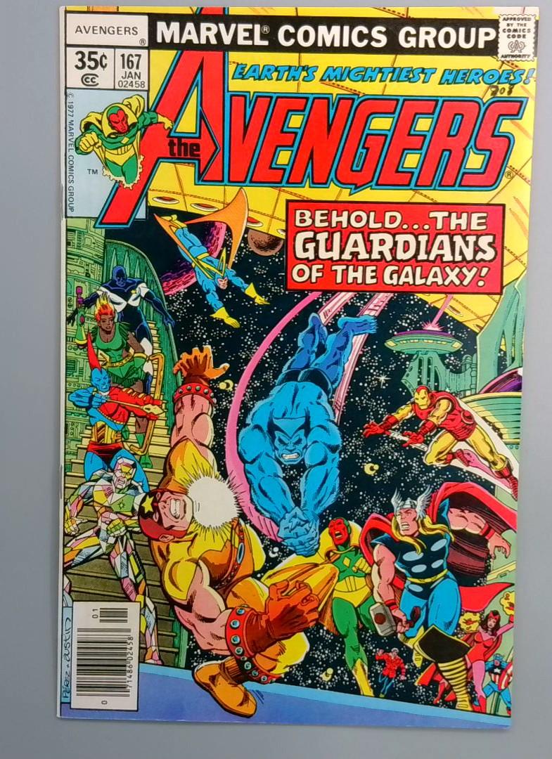 Avengers #167 NM- Avengers meet GOTG Marvel 1978