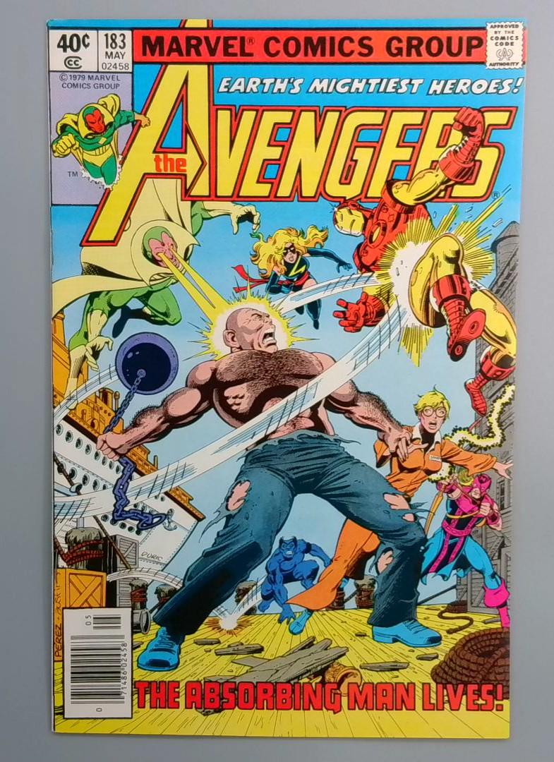 Avengers #183 VF+ Ms. Marvel Carol Danvers Joins Avengers Newsstand Marvel 1979