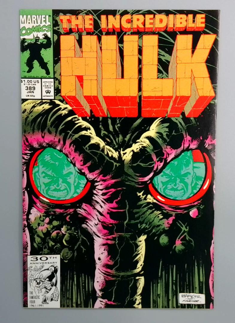 Incredible Hulk #389 NM- Man-Thing Marvel 1992