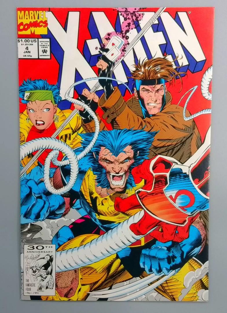 X-Men #4 VF/NM 1st Full Appearance of Omega Red Marvel 1992