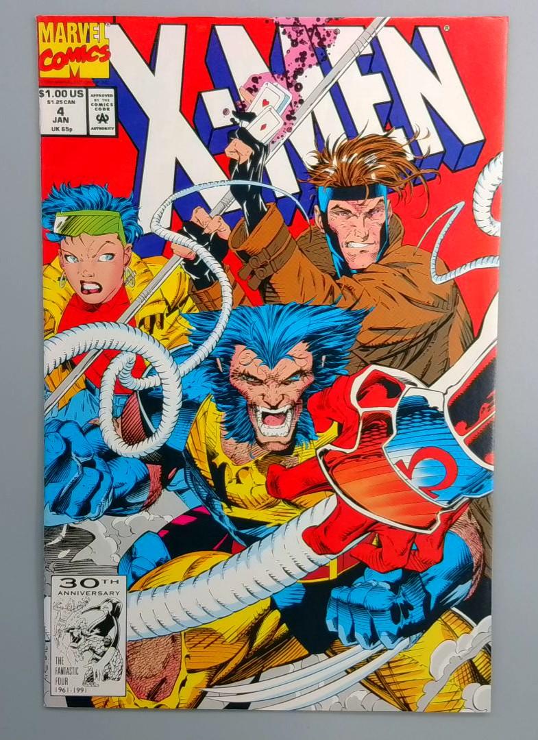 X-Men #4 VF 1st Full Appearance of Omega Red Marvel 1992