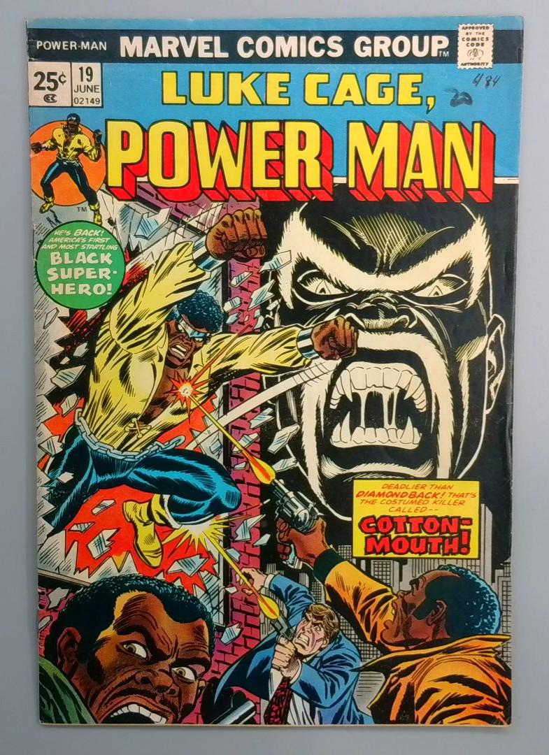 Power Man #19 VG 1st Cottonmouth Marvel 1974