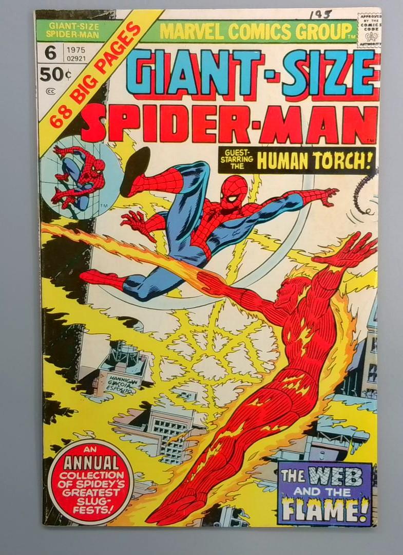 Giant-Size Spider-Man #6 FN+ Reprints Annual Marvel 1975