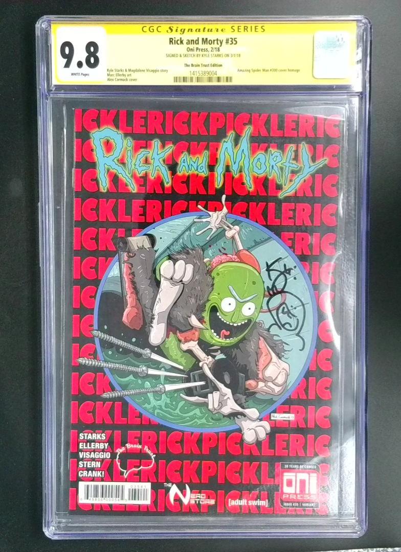 Rick and Morty #3 Homage to ASM 300 9.8 CGC Signature Series Oni Press 2018