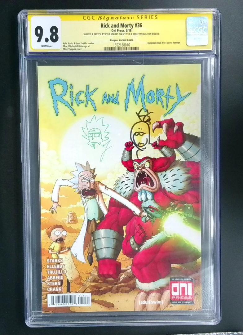 Rick and Morty #36 9.8 CGC SS Oni Press 2018