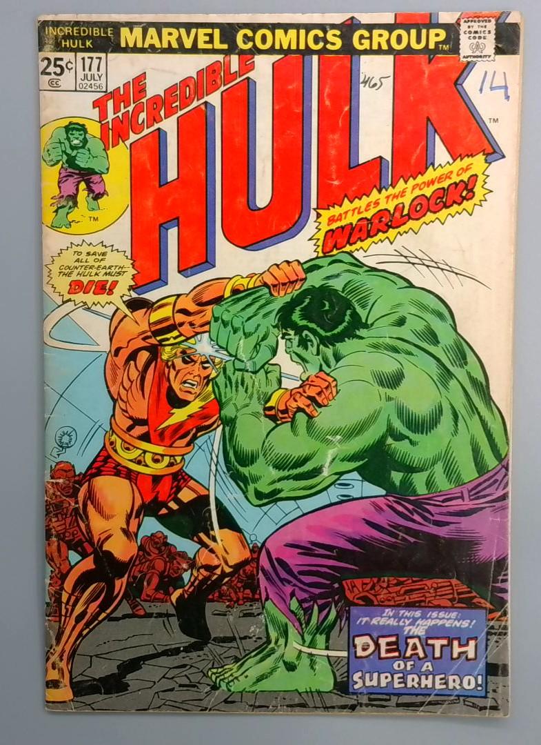 Incredible Hulk #177 Adam Warlock Marvel 1974