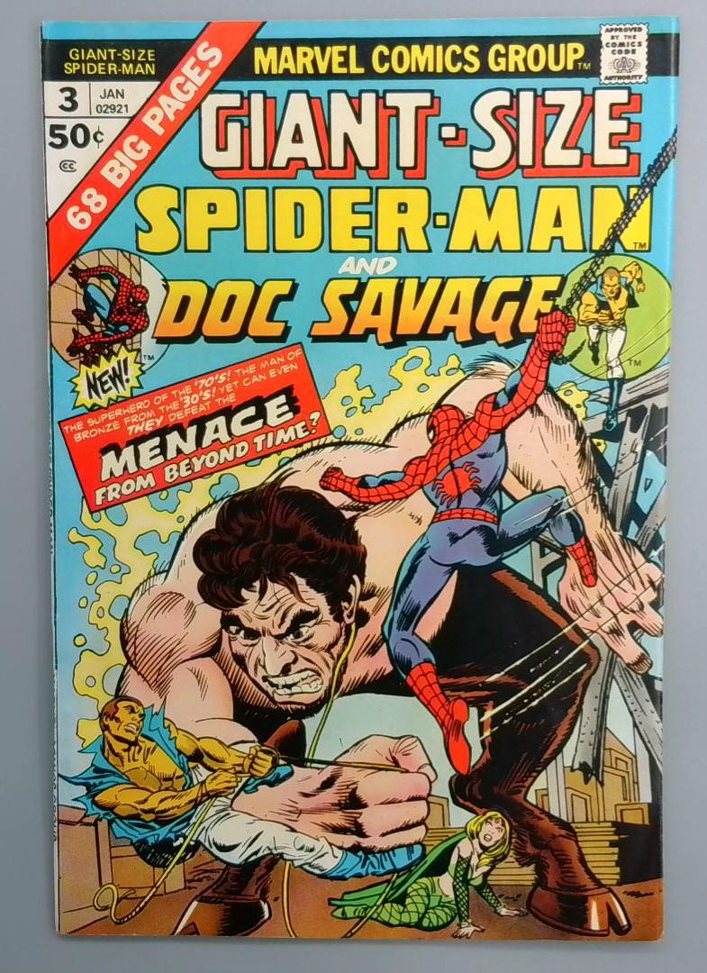 Giant-Size Spider-Man #3 FN+ Doc Savage Marvel 1975