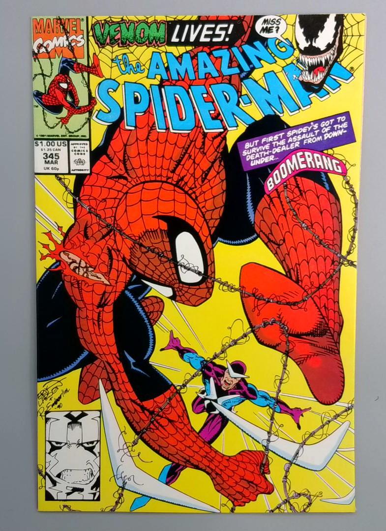Amazing Spider-Man #345 NM- 1st Appearance of Carnage Symbiote Marvel 1991