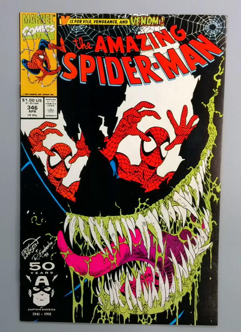 Amazing Spider-Man #346 VF/NM Venom Cover Marvel 1991