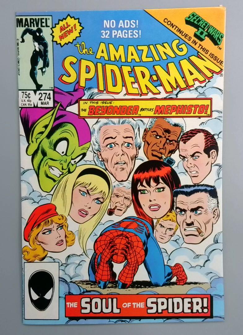 Amazing Spider-Man #274 Secret Wars Ii Direct Edition Marvel 1986