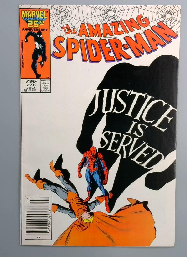 Amazing Spider-Man #278 1st Scourge Ii Newsstand Edition Marvel 1986