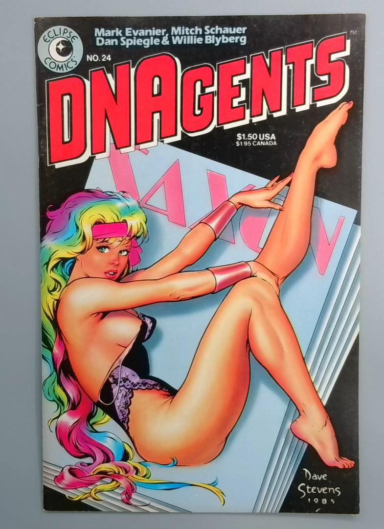DNAgents #24 🔑 Classic Dave Stevens Cover 🔥 Eclipse Comics 1985