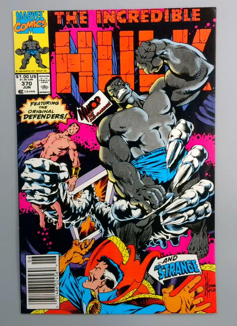 Incredible Hulk #370 VF+ Hulk Becomes Dark Hulk Newsstand Marvel 1990