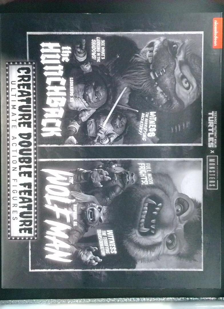 NECA TMNT Universal Monsters Creature Double Feature Hunchback Wolf Man