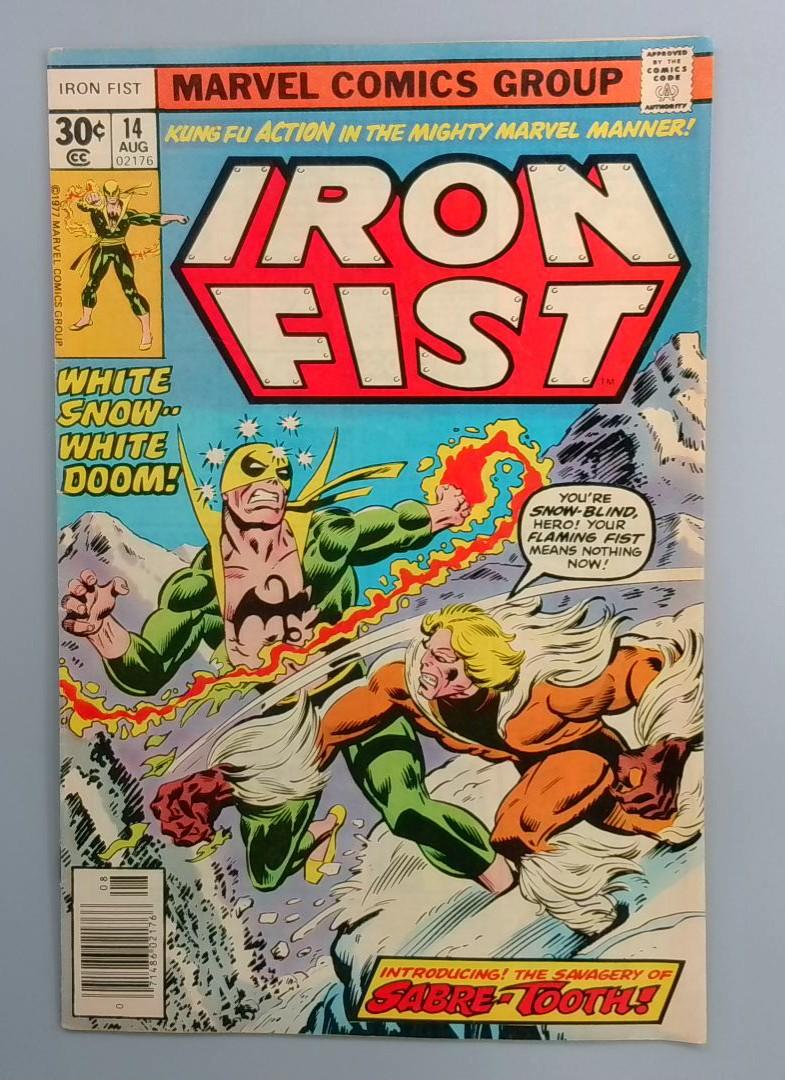 Iron Fist #14 FN+ 🔑 1st Appearance of Sabretooth Marvel 1977