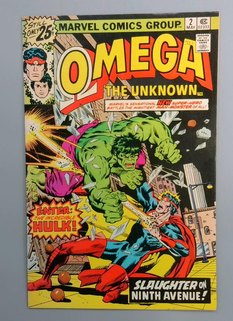 Omega the Unknown #2 Hulk, No MVS Marvel 1976