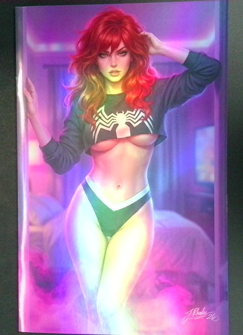 Echo Noir #1 NM Mary Jane Back in Black Cosplay Foil Cover Foil Virgin Variant